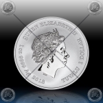1oz TUVALU $1 (BLACK PANTHER - MARVEL) 2018 *BU